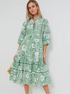 Hyacinth House green and white dress